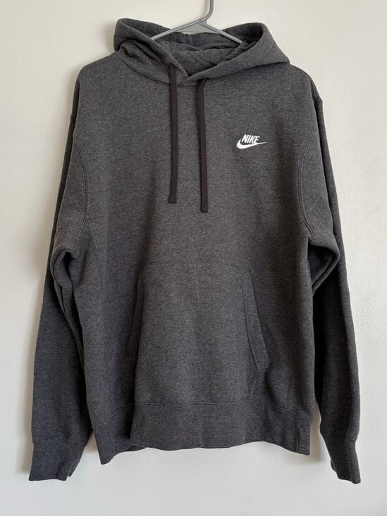 Nike Other - Dark Grey Nike Men's Cotton Hoodie Sweatshirt M